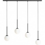 Lampa wisząca Bosso Black IV - Aldex | Szklane kule, czarno-biała
