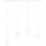 Lampa wisząca Bosso White IV - Aldex | Białe kule szklane