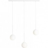 Lampa Wisząca Bosso White III - 3 szkła, 80cm | Aldex