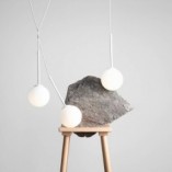 Lampa Wisząca Bosso White III - 3 szkła, 80cm | Aldex