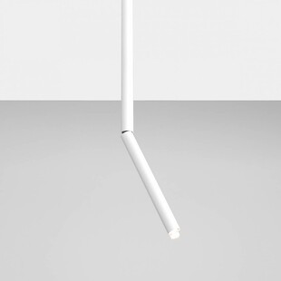 Lampa sufitowa tuba Stick All White M biała marki Aldex
