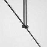 Lampa sufitowa Ohio Black II - Aldex | Szkło, Czarno-Biała