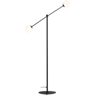 Lampa podłogowa szklane kule Ohio Black biało-czarna marki Aldex
