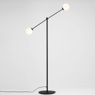 Lampa podłogowa szklane kule Ohio Black biało-czarna marki Aldex