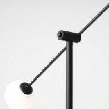 Lampa podłogowa Ohio Black - Aldex | Szklane kule, design