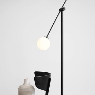 Lampa podłogowa Ohio Black - Aldex | Szklane kule, design