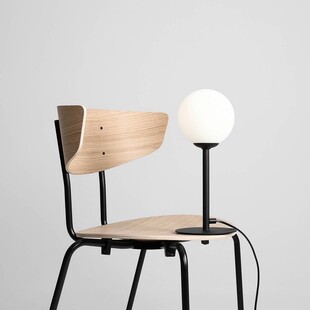 Lampa stołowa szklana Pinne Black | Aldex - Eleganckie oświetlenie