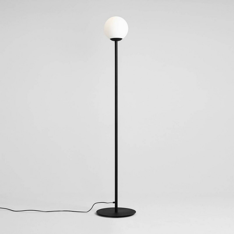 Lampa podłogowa szklana Pinne Black | Aldex - Elegancki Design