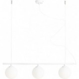 Lampa wisząca Aldex Beryl Glass III - 3 szklane kule, biała