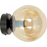 Kinkiet szklany Rossi 15cm - Emibig | Bursztynowy