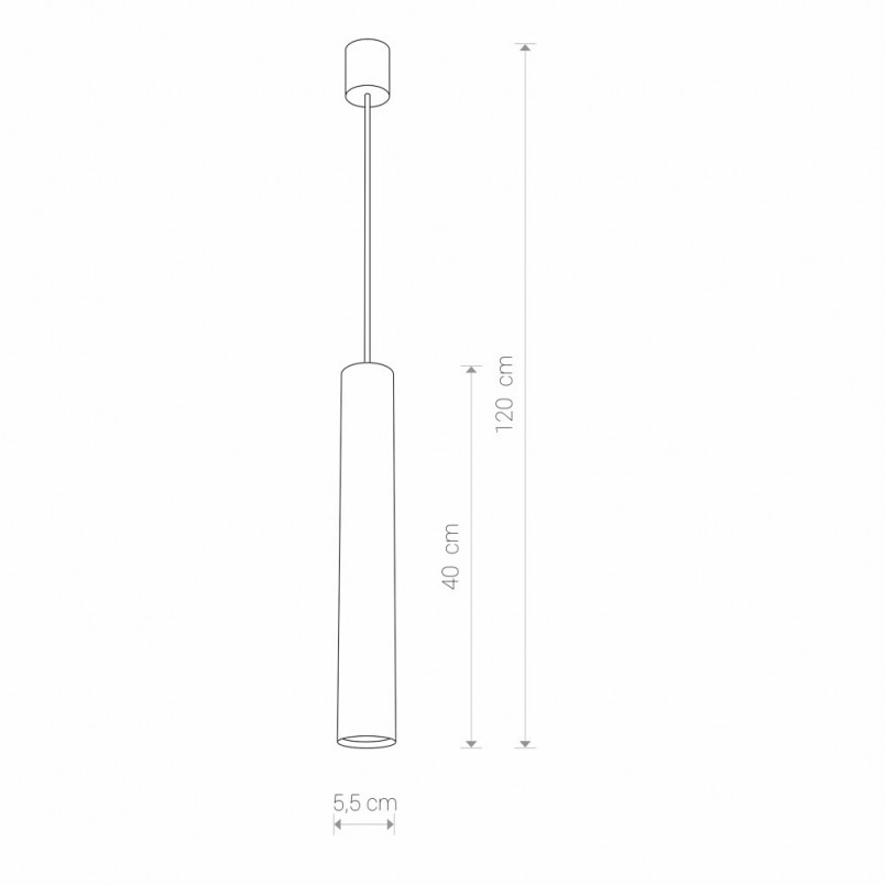 Lampa wisząca tuba Eye biała Nowodvorski | Sklep Lamp