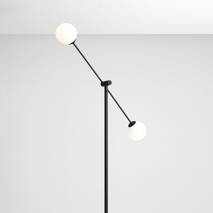Lampa podłogowa Ohio Black - Aldex | Szklane kule, design