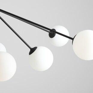Lampa wisząca szklane kule Holm X biało-czarna marki Aldex