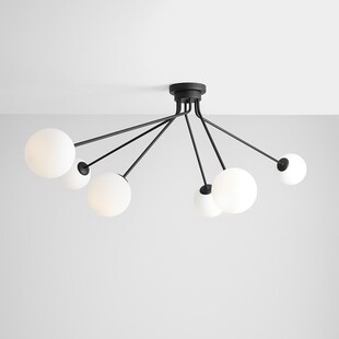 Lampa sufitowa szklane kule Holm VI biało-czarny marki Aldex