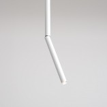 Stylowa Lampa sufitowa tuba Stick All White L biała Aldex do salonu i jadalni