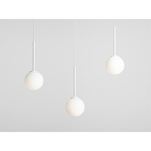Lampa Wisząca Bosso White III - 3 szkła, 80cm | Aldex