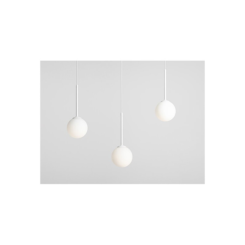Lampa Wisząca Bosso White III - 3 szkła, 80cm | Aldex