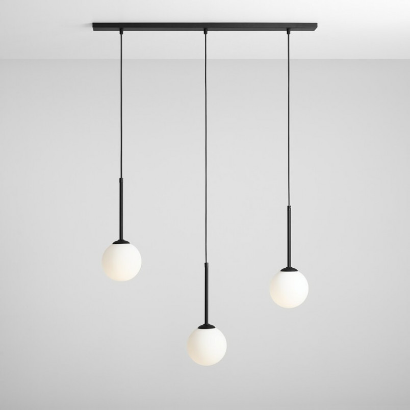 Lampa wisząca Bosso Black III - 3 szkła, Aldex