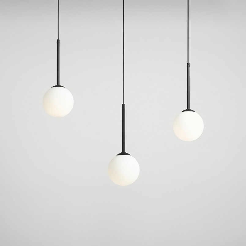 Lampa wisząca Bosso Black III - 3 szkła, Aldex