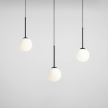 Lampa wisząca Bosso Black III - 3 szkła, Aldex