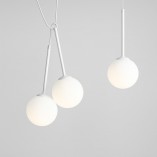 Lampa wisząca Bosso White IV - Aldex | Białe kule szklane