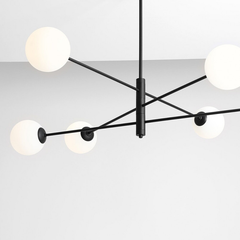 Lampa Sufitowa Szklane Kule Homme Black VI - Aldex