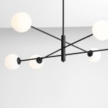 Lampa Sufitowa Szklane Kule Homme Black VI - Aldex