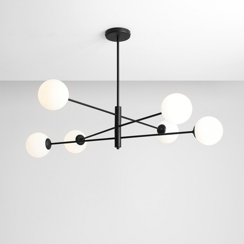 Lampa Sufitowa Szklane Kule Homme Black VI - Aldex