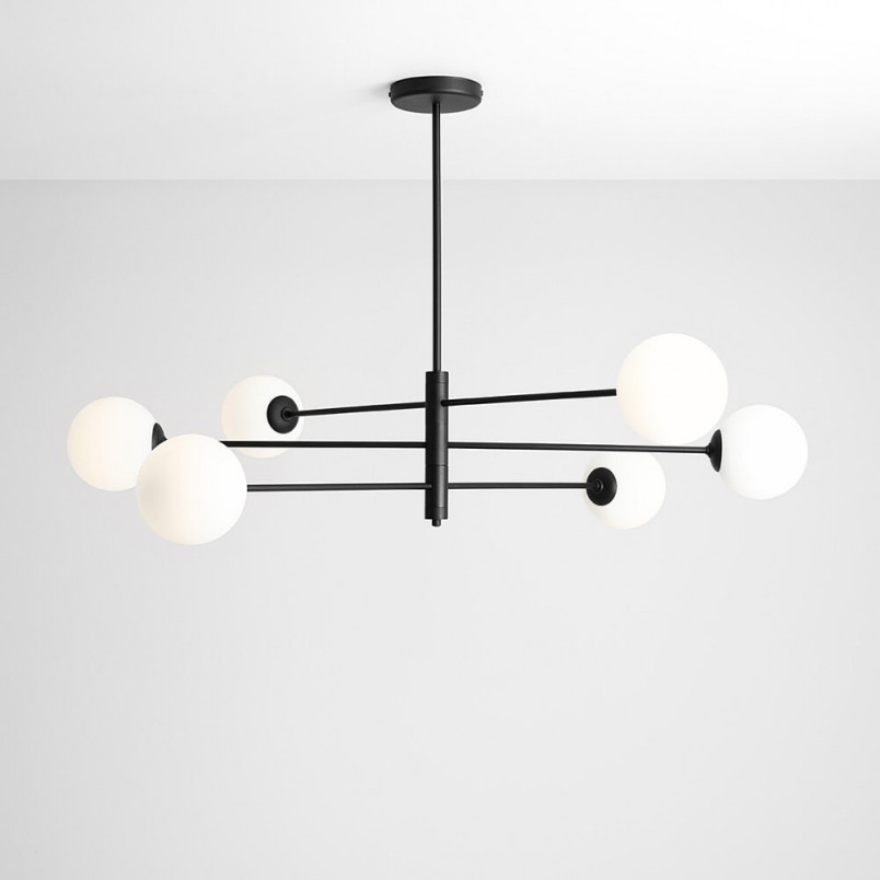 Lampa Sufitowa Szklane Kule Homme Black VI - Aldex