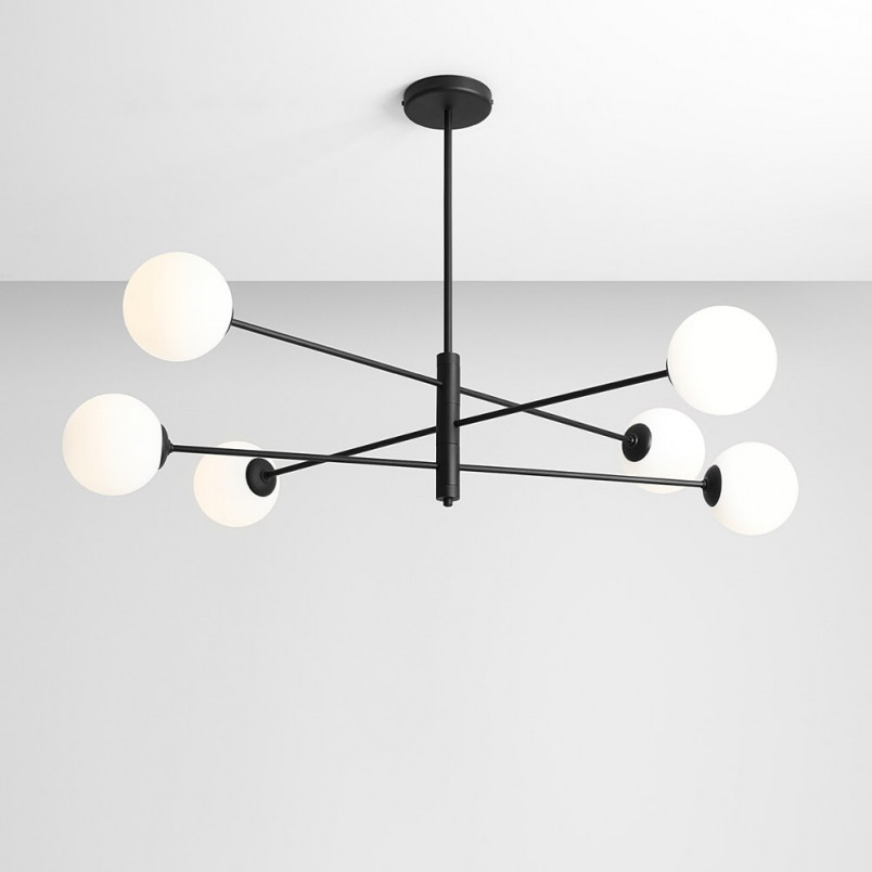 Lampa Sufitowa Szklane Kule Homme Black VI - Aldex