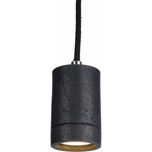 Lampa betonowa wisząca Kalla LoftLight | Czarna tuba GU10