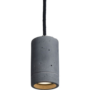 Lampa betonowa Kalla LoftLight | Wisząca tuba antracytowa
