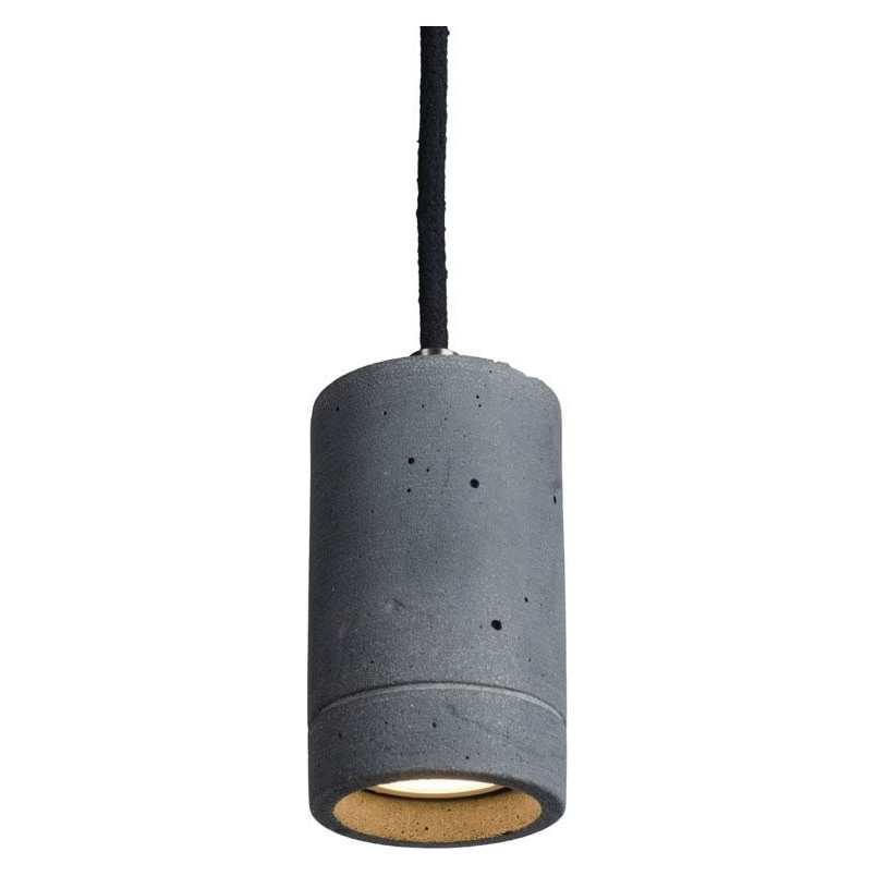Lampa betonowa Kalla LoftLight | Wisząca tuba antracytowa