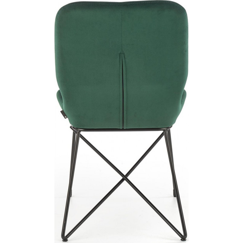 Krzesło welurowe K454 zielone Halmar | Nowoczesny design