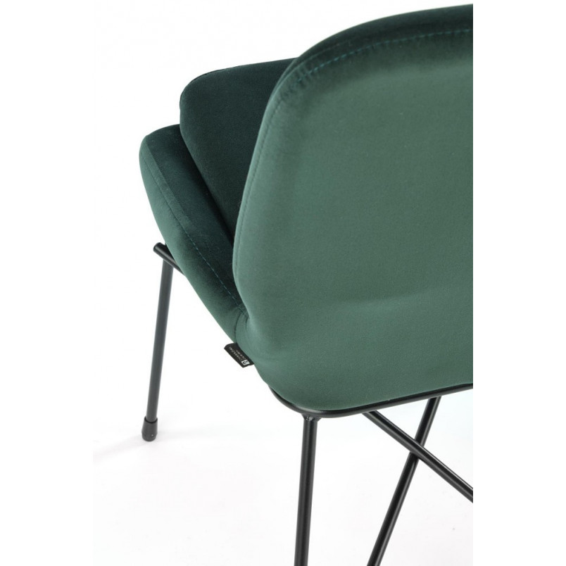 Krzesło welurowe K454 zielone Halmar | Nowoczesny design