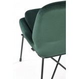 Krzesło welurowe K454 zielone Halmar | Nowoczesny design