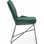 Krzesło welurowe K454 zielone Halmar | Nowoczesny design