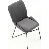 Krzesło welurowe szare Halmar K454 - Nowoczesny design