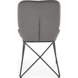 Krzesło welurowe szare Halmar K454 - Nowoczesny design