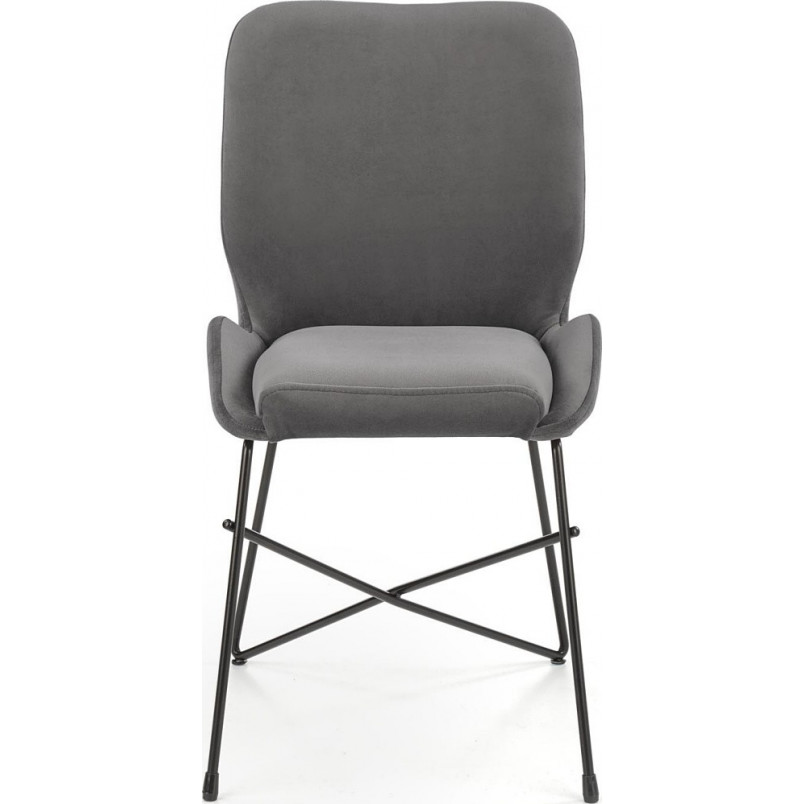 Krzesło welurowe szare Halmar K454 - Nowoczesny design