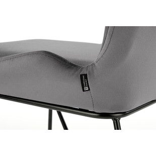 Krzesło welurowe szare Halmar K454 - Nowoczesny design