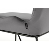 Krzesło welurowe szare Halmar K454 - Nowoczesny design