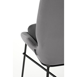 Krzesło welurowe szare Halmar K454 - Nowoczesny design