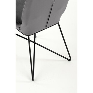 Krzesło welurowe szare Halmar K454 - Nowoczesny design
