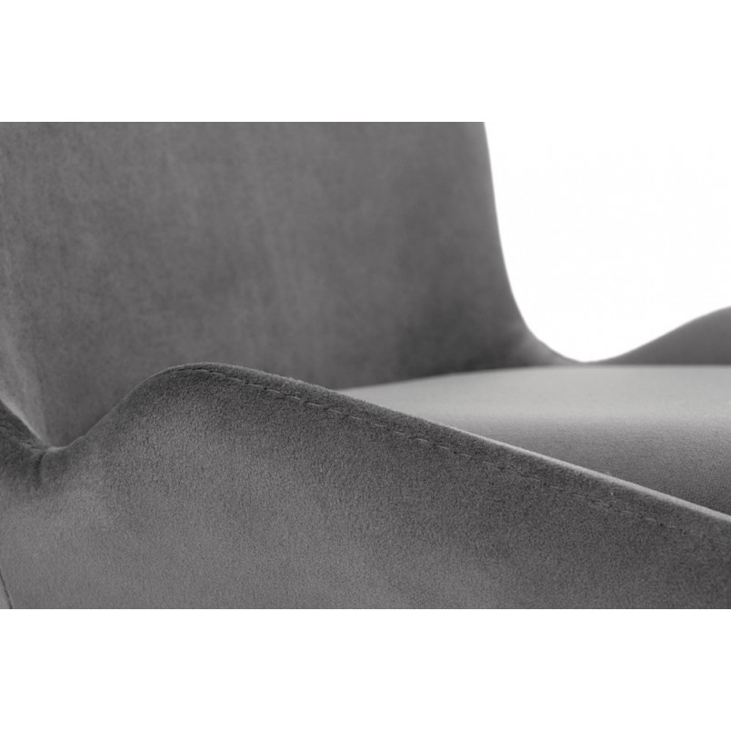 Krzesło welurowe szare Halmar K454 - Nowoczesny design