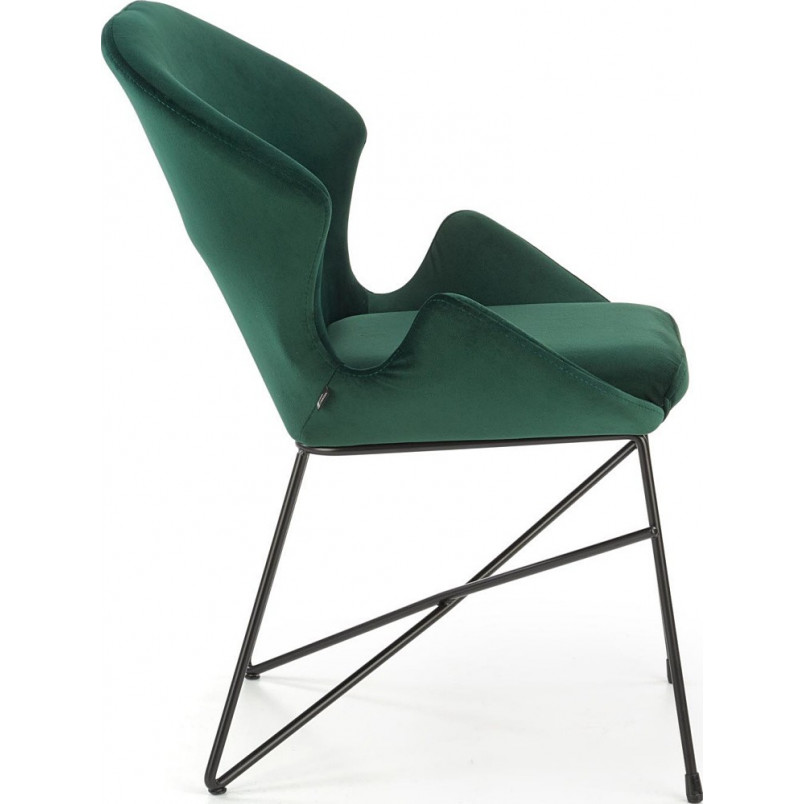 Krzesło welurowe zielone K458 Halmar | Nowoczesny design
