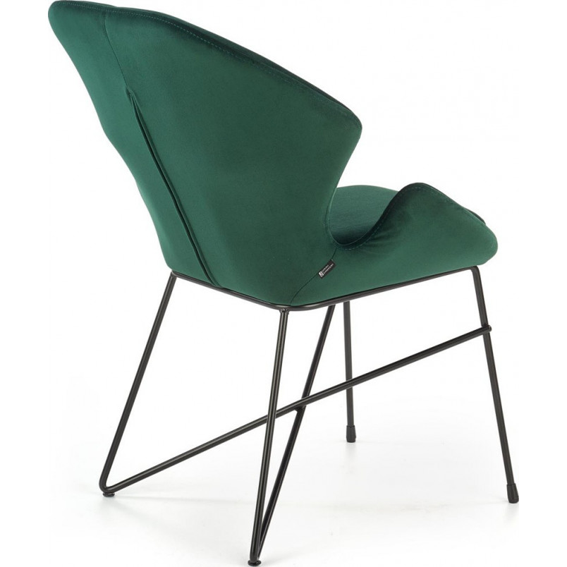 Krzesło welurowe zielone K458 Halmar | Nowoczesny design