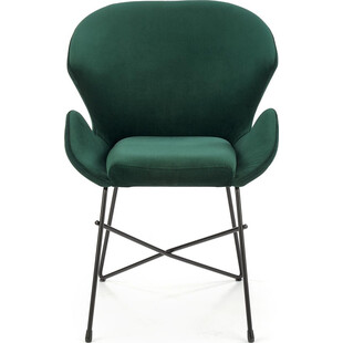 Krzesło welurowe zielone K458 Halmar | Nowoczesny design