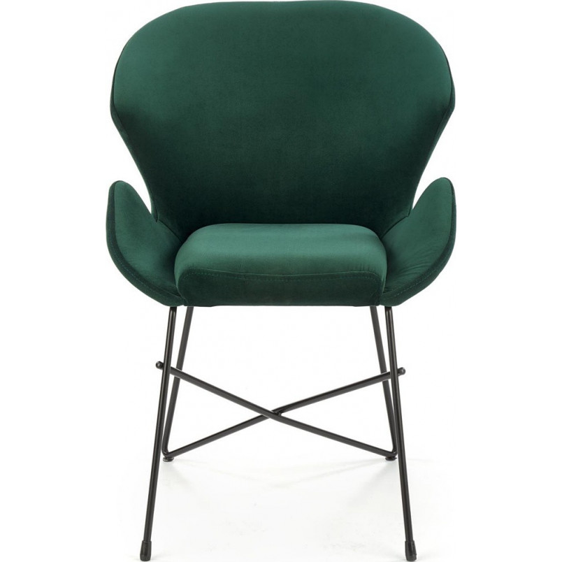 Krzesło welurowe zielone K458 Halmar | Nowoczesny design