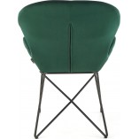 Krzesło welurowe zielone K458 Halmar | Nowoczesny design